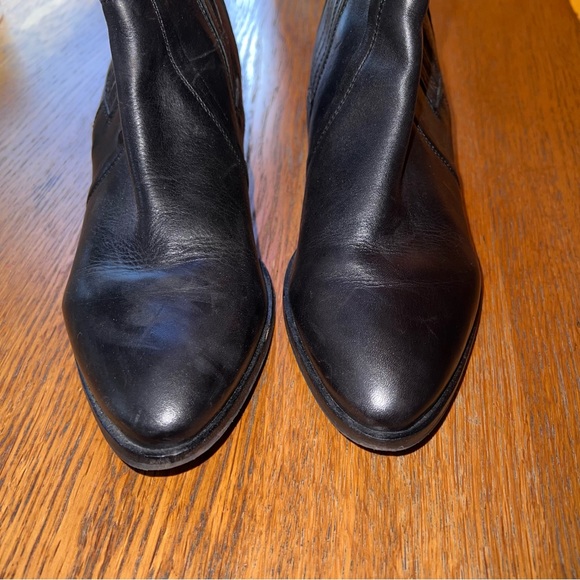 Superdry Black Leather Ankle Chelsea Boots Size 7 - Picture 6 of 12
